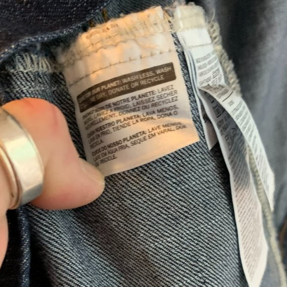 Men's Levi's Trucker Jacket Rinsed Denim Size L Levis - Picture 7 of 9